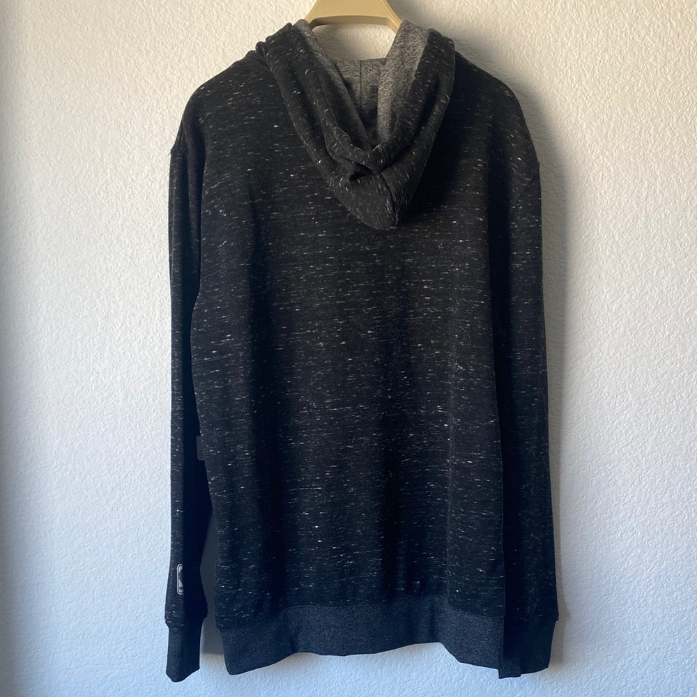 NBA Charcoal Hoodie with White Lettering - Picture 2 of 3
